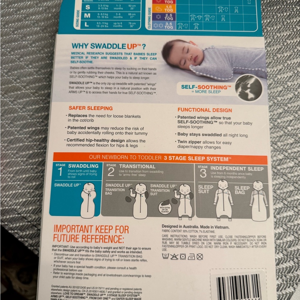 Swaddle Up 3 Stage Sleep System